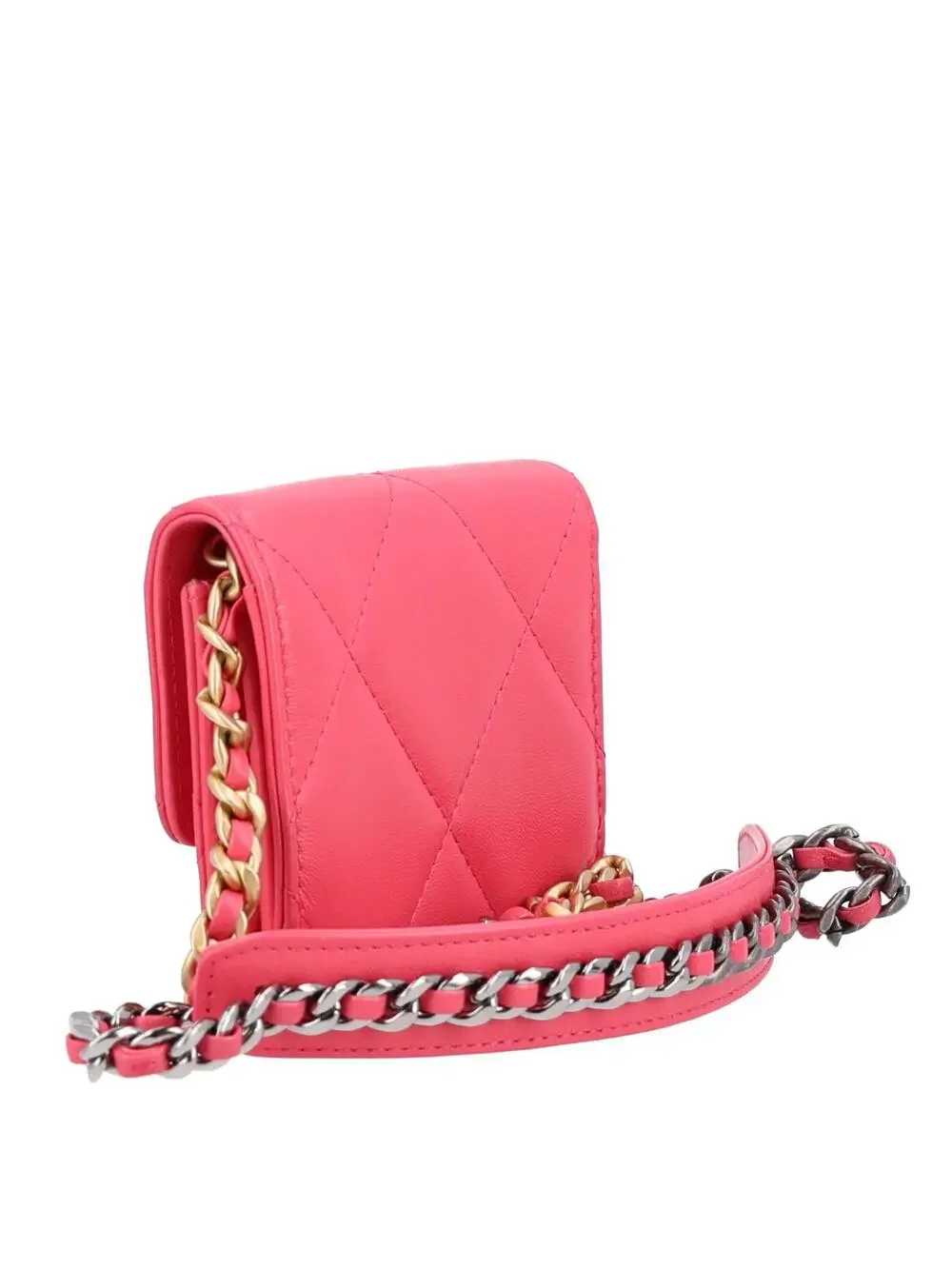 Lambskin Quilted Chanel 19 Flap Coin #328414C19B